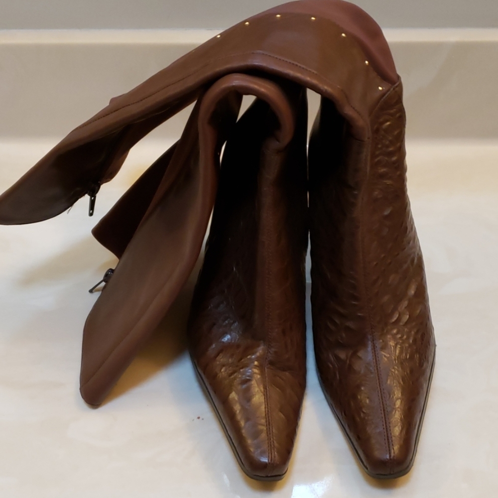 Bellini 3.5" heel brown winter boots size 7 1/2M